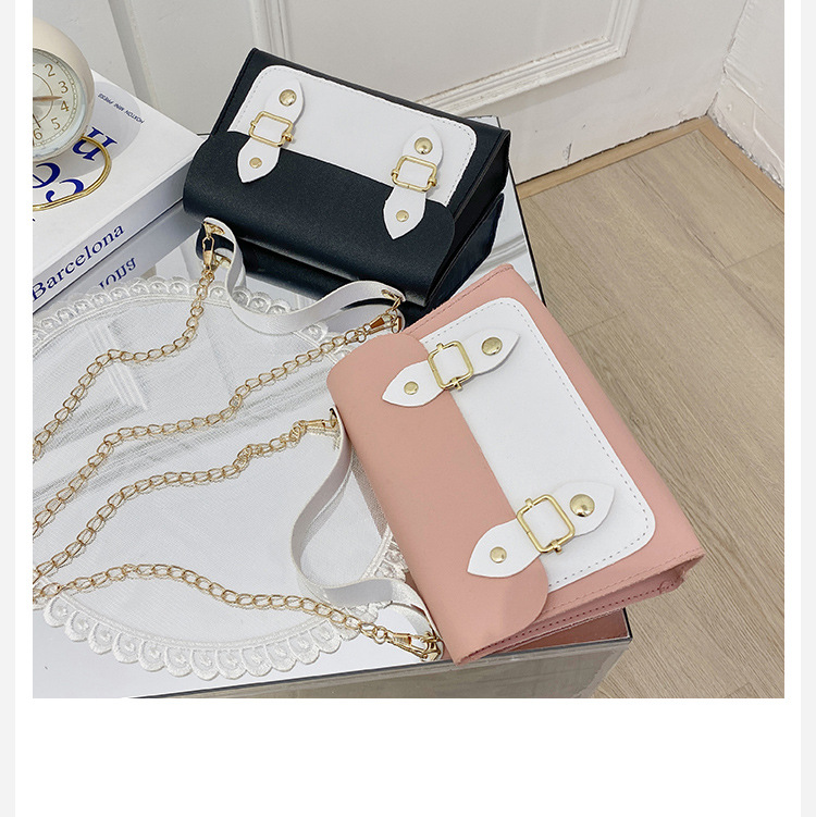 Women's shoulder bags 2021 new fashion simple versatile chain messenger bag small square bag, Black and white mix and match
Women's shoulder bags 2021 new fashion simple versatile chain messenger bag small square bag, Black and white mix and match