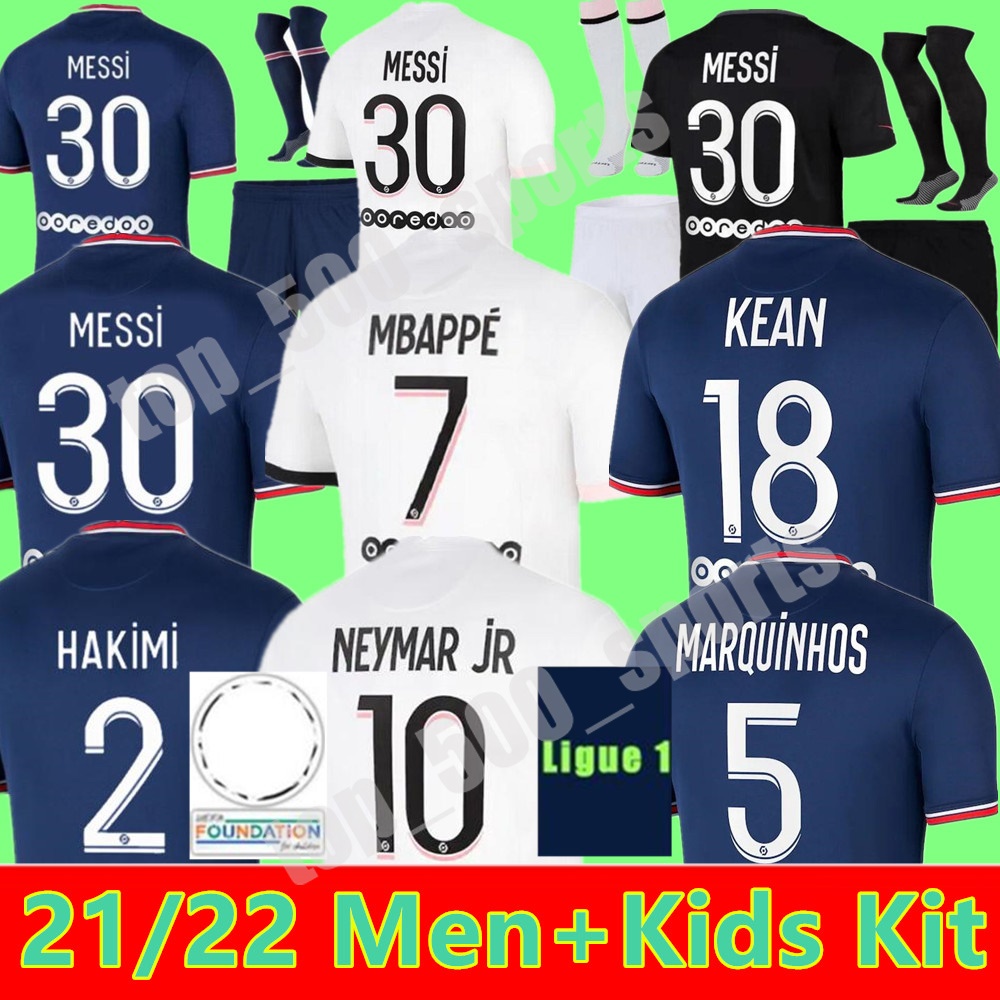 2021 2022 MESSI MBAPPE soccer jerseys HAKIMI SERGIO RAMOS 21 22 Maillots de football shirt VERRATTI Jersey men kids kit uniforms psgs enfants maillot foot, 3rd kids
2021 2022 MESSI MBAPPE soccer jerseys HAKIMI SERGIO RAMOS 21 22 Maillots de football shirt VERRATTI Jersey men kids kit uniforms psgs enfants maillot foot, 3rd kids