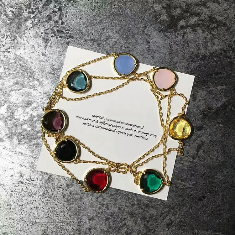 Chains 90cm Long Chain 8 Pcs + Top Triangular Claw Crystal Stone Candy Necklace For Women Pommelato Fashion Jewelry
Chains 90cm Long Chain 8 Pcs + Top Triangular Claw Crystal Stone Candy Necklace For Women Pommelato Fashion Jewelry