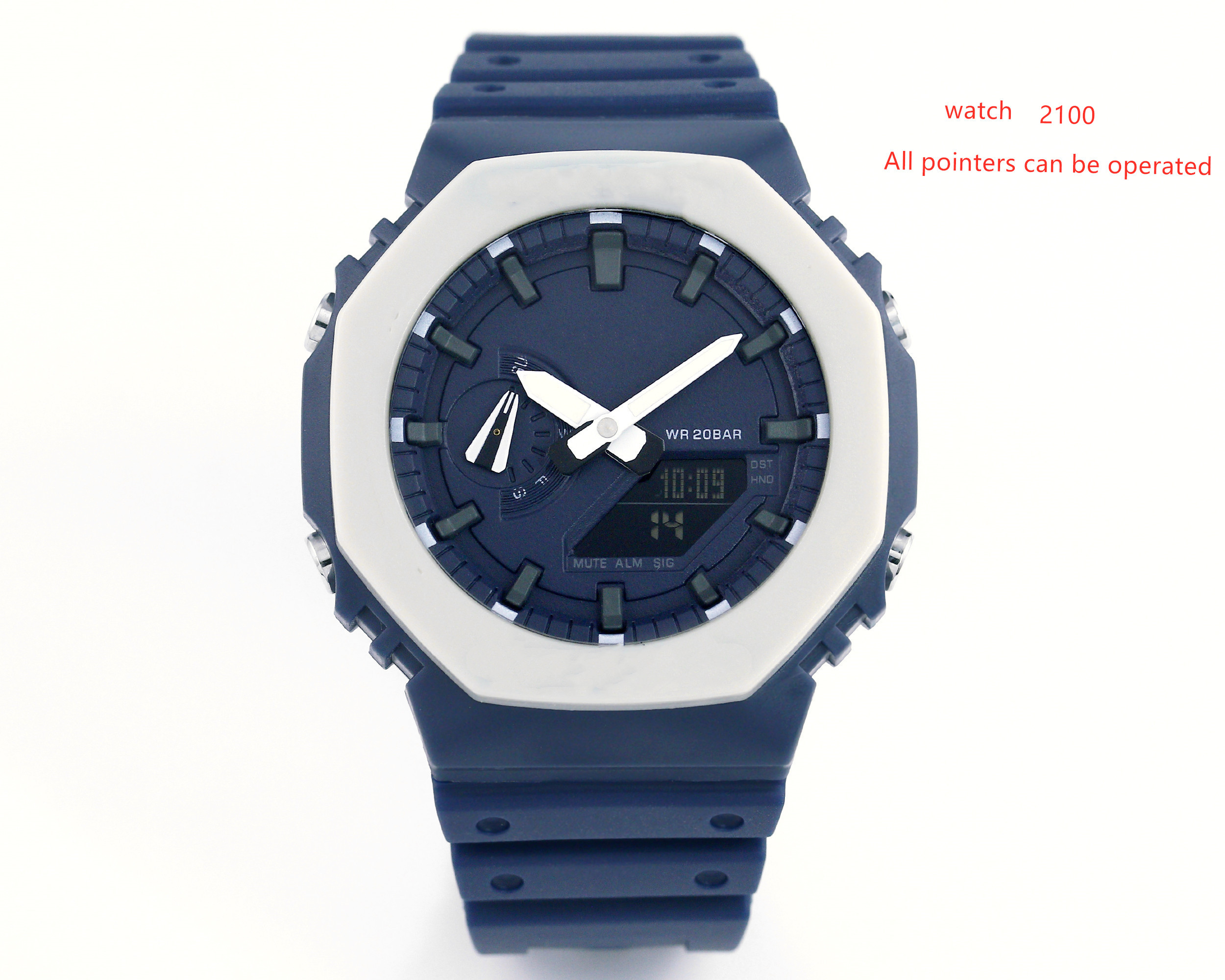 2100 Men's Sports Quartz Waterproof and Shockproof Watch DZ7333 LED Cold Light Display PU Band Dark Green High Quality
2100 Men's Sports Quartz Waterproof and Shockproof Watch DZ7333 LED Cold Light Display PU Band Dark Green High Quality