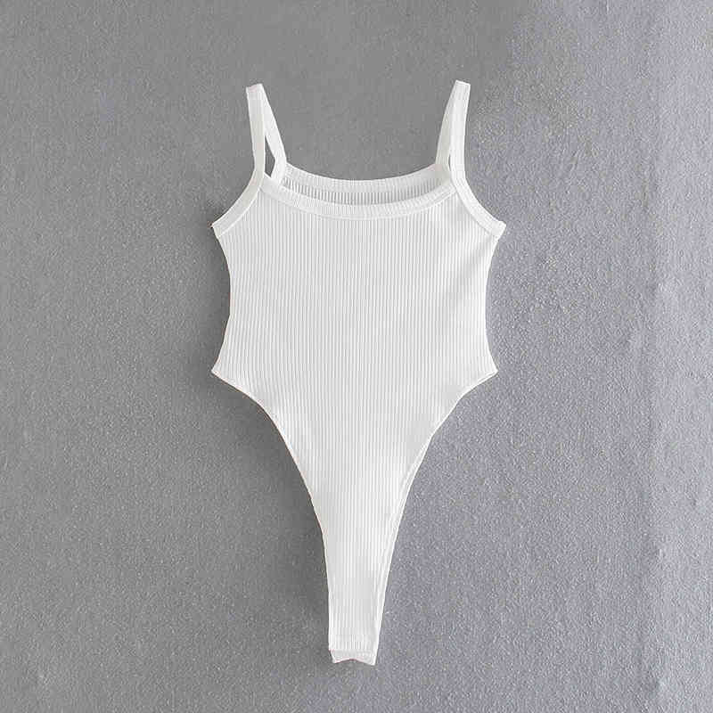 Sexy Women Slim Bodysuits Summer Fashion Ladies Bomb Knitted Bodysuit Vintage Female Chic Tops Girls Stylish 210430