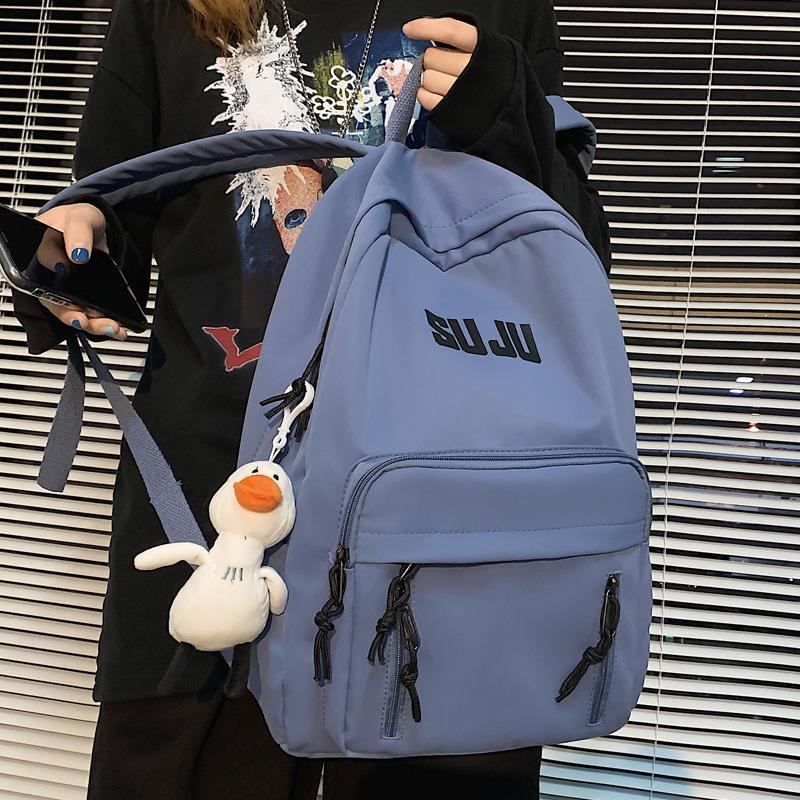 Solid Color Nylon Women Backpack Female Letter Printing School Bag For Teenage Girl Boy Students College
Solid Color Nylon Women Backpack Female Letter Printing School Bag For Teenage Girl Boy Students College