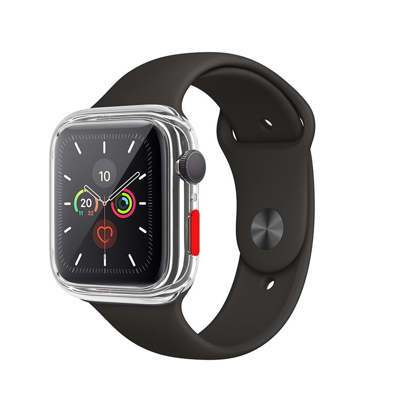 For Watch iWatch Series 6 5 4 3 2 1 SE Slim Soft TPU Case Tempered Glass Full Screen Protector Protect Cover Skin4383758