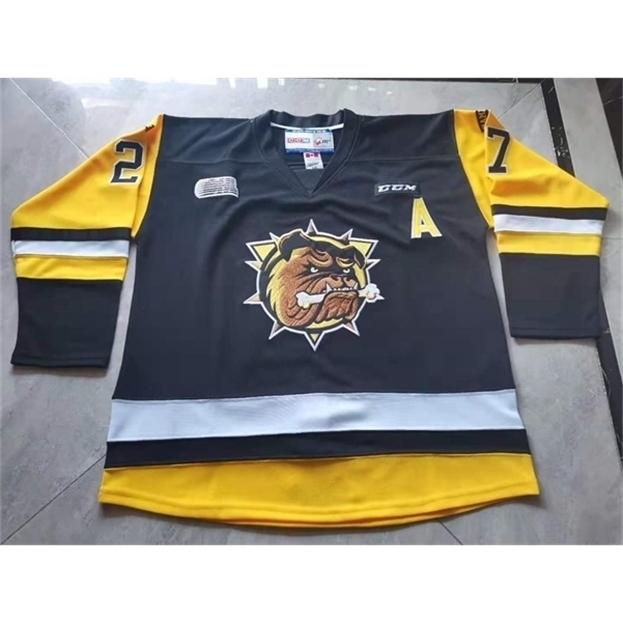 123001rare Hockey Jersey Men Youth women Vintage OHL Hamilton Bulldogs 27 THAMOS Size S- custom any name or number, Black men s-5xl
123001rare Hockey Jersey Men Youth women Vintage OHL Hamilton Bulldogs 27 THAMOS Size S- custom any name or number, Black men s-5xl