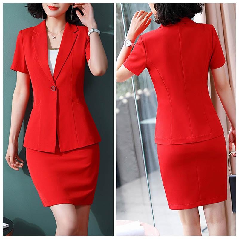 Women' Suits & Blazers Summer Women Business Pant Formal Office Work Plus Size Slim Short-sleeve Blazer And Pants Trousers Set 4XL 5XL, Red skirt suits
Women' Suits & Blazers Summer Women Business Pant Formal Office Work Plus Size Slim Short-sleeve Blazer And Pants Trousers Set 4XL 5XL, Red skirt suits