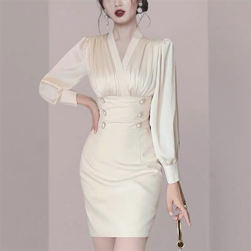 Women Office OL Full Sleeve Mini Pencil Work Dresses High Waist Patchwork Bodycon Double breasted Slim Dress Vestidos 210519, Photo color
Women Office OL Full Sleeve Mini Pencil Work Dresses High Waist Patchwork Bodycon Double breasted Slim Dress Vestidos 210519, Photo color