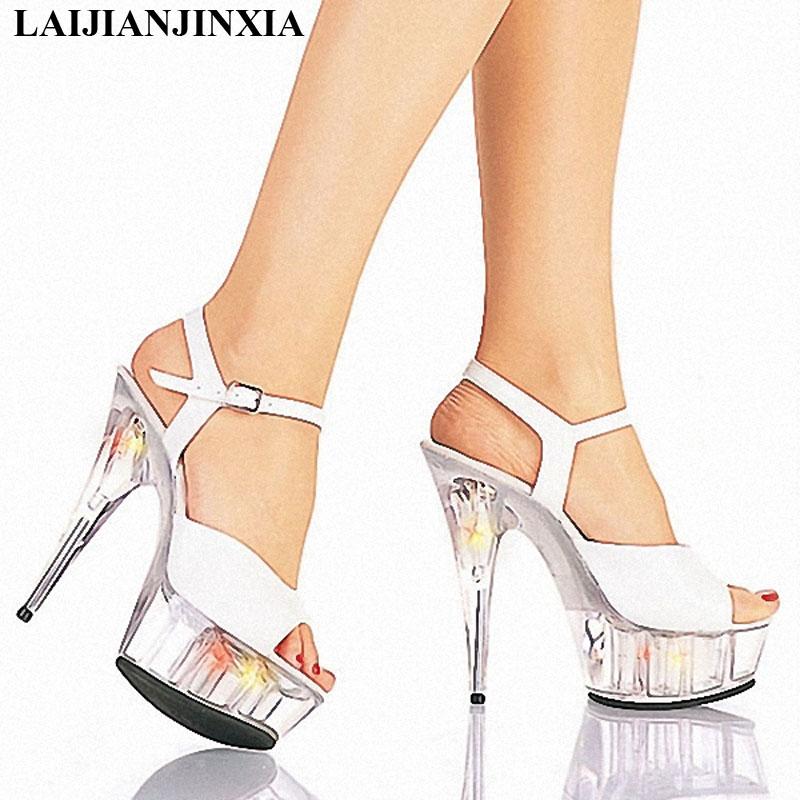 Summer Nightclub Sandals, Sexy Appeal 15 CM Super High Heels Advertising Fish Mouth High-heeled Shoes Sandals, Black
Summer Nightclub Sandals, Sexy Appeal 15 CM Super High Heels Advertising Fish Mouth High-heeled Shoes Sandals, Black