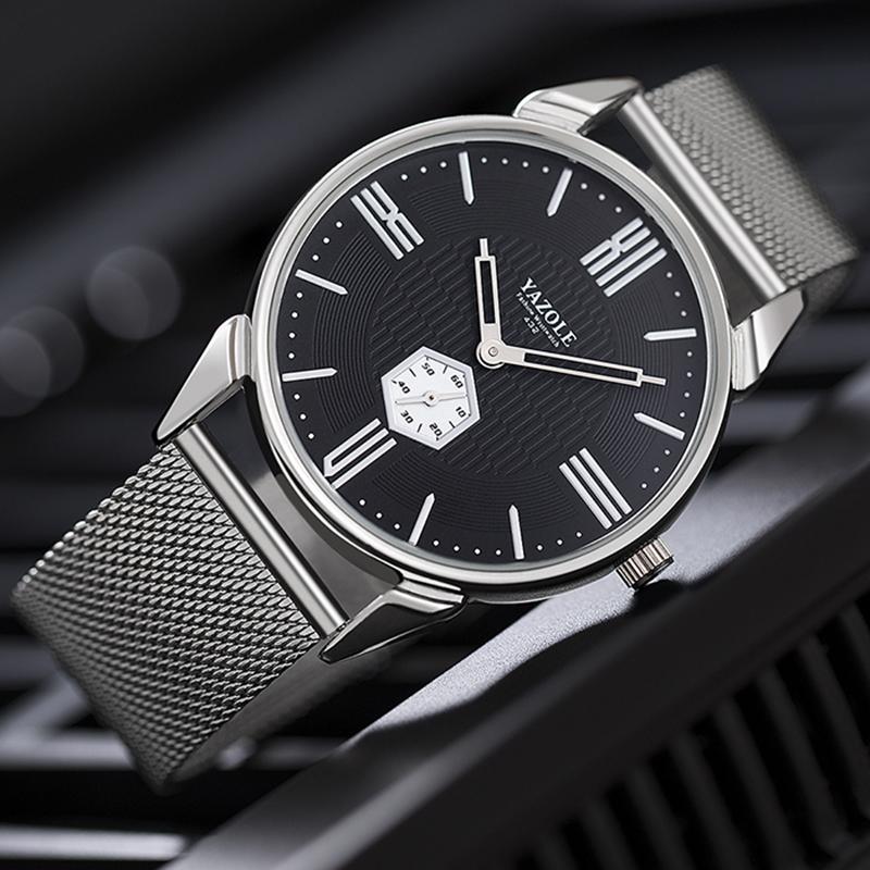 Wristwatches Magnet Stainless Steel Mesh Band Men Watch YAZOLE Brand Simple Quartz Wrist Watches Male Clock Reloj Hombre Zegarek Meski, White
Wristwatches Magnet Stainless Steel Mesh Band Men Watch YAZOLE Brand Simple Quartz Wrist Watches Male Clock Reloj Hombre Zegarek Meski, White