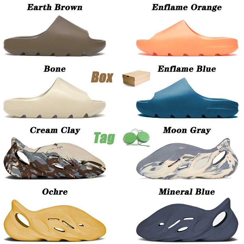 With Box 2021 Slides Slippers Sandals mens womens kid Bone Enflame Orange Mineral Blue Moon Gray Foam Runner Slide outdoor designer Slipper Size 32-47, B13 kid 32-35
With Box 2021 Slides Slippers Sandals mens womens kid Bone Enflame Orange Mineral Blue Moon Gray Foam Runner Slide outdoor designer Slipper Size 32-47, B13 kid 32-35