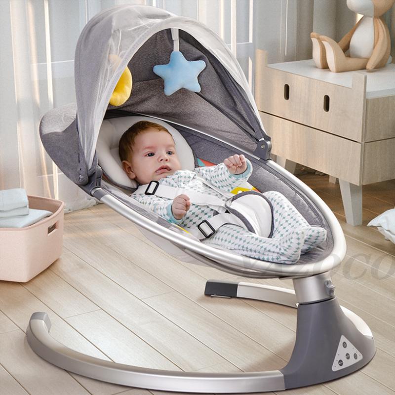 Swings, Jumpers & Bouncers Baby Shining Smart Electric Cradle Crib Rocking Chair Bouncer Born Calm Bluetooth With Belt Remote Control
Swings, Jumpers & Bouncers Baby Shining Smart Electric Cradle Crib Rocking Chair Bouncer Born Calm Bluetooth With Belt Remote Control