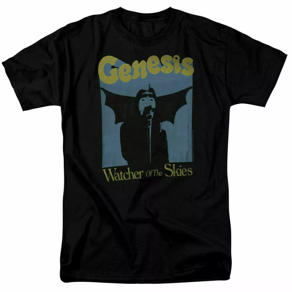 Genesis Watcher Of The Skies T Shirt Licensed Rock N Roll Music Band Tee Black