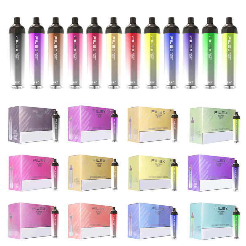 Authentic Filex Super Bar Disposable E cigarettes 2000Puffs Vape Pen 6.5ml Pre-filled pods Cartridge Vaporizer 1250mAh Battery plus bang max
Authentic Filex Super Bar Disposable E cigarettes 2000Puffs Vape Pen 6.5ml Pre-filled pods Cartridge Vaporizer 1250mAh Battery plus bang max