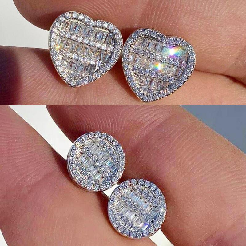 Micro Pave 5A Cubic Zirconia CZ Earrings 11mm Round Shaped Hip Hop Out Bling Screw Back Stud Earring For Women Men Jewelry
Micro Pave 5A Cubic Zirconia CZ Earrings 11mm Round Shaped Hip Hop Out Bling Screw Back Stud Earring For Women Men Jewelry