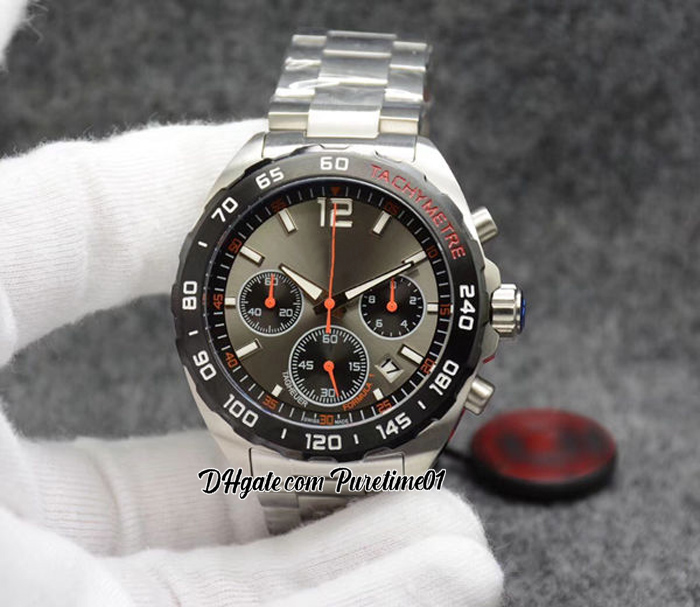 F1 F one Formula 1 Miyota Quartz Chronograph Mens Watch Gray Dial Black Subdial Stick Markers Stainless Steel Bracelet Stopwatch Sports Watc, Slivery;brown
F1 F one Formula 1 Miyota Quartz Chronograph Mens Watch Gray Dial Black Subdial Stick Markers Stainless Steel Bracelet Stopwatch Sports Watc, Slivery;brown
