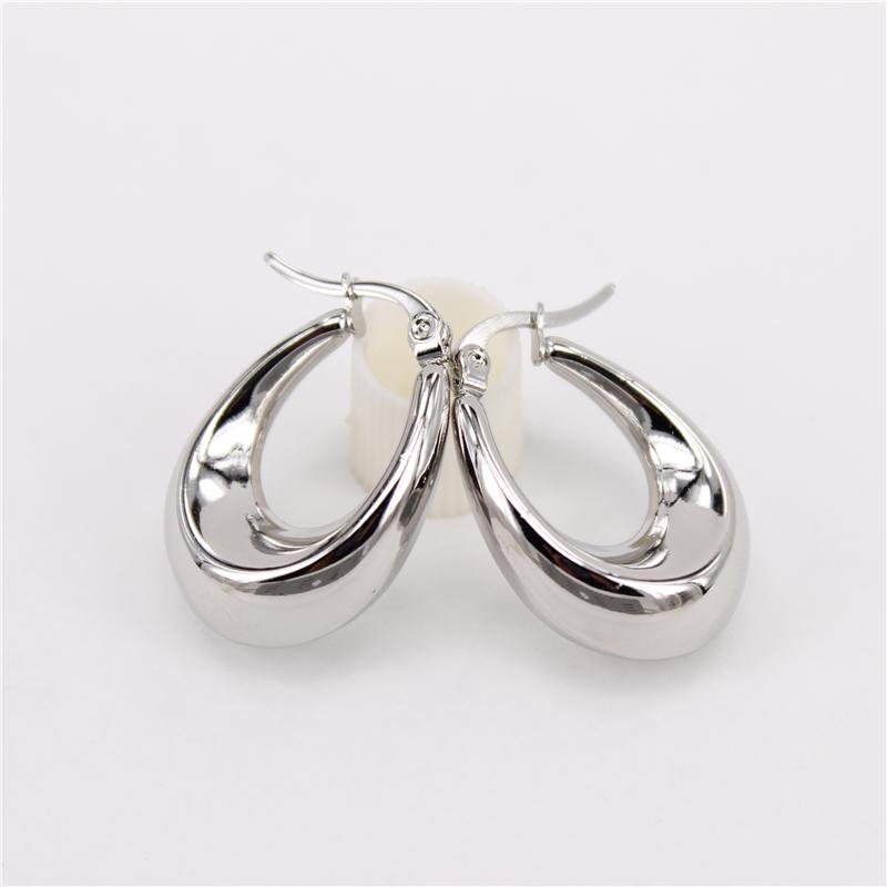 Hoop & Huggie Stainless Steel Classic Earrings Water Droplets 25mm30mm 7g-11g Per Pair Real Employee Wearing Video Display Wholesale SL225
Hoop & Huggie Stainless Steel Classic Earrings Water Droplets 25mm30mm 7g-11g Per Pair Real Employee Wearing Video Display Wholesale SL225