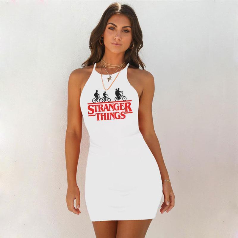 womens dresses dress fashion women white solid color sleeveless stranger things print party mini natural bodycon, Black;gray
womens dresses dress fashion women white solid color sleeveless stranger things print party mini natural bodycon, Black;gray