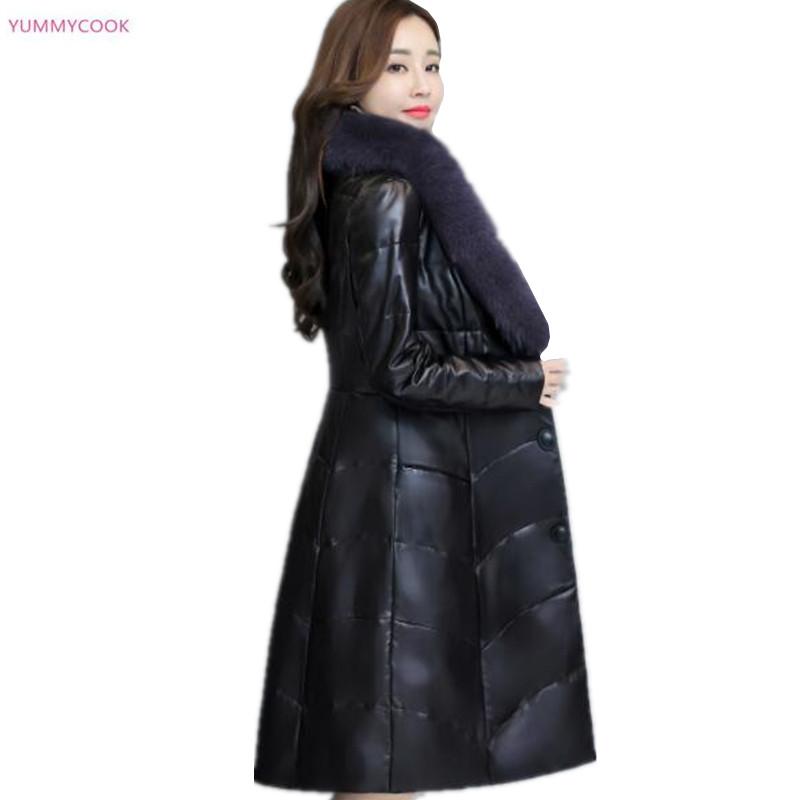 Women's Leather & Faux 2021 Autumn Winter Women Jacket Long Imitation Fur Collar Coat Thick High Quality Warm Coats 288, Black
Women's Leather & Faux 2021 Autumn Winter Women Jacket Long Imitation Fur Collar Coat Thick High Quality Warm Coats 288, Black