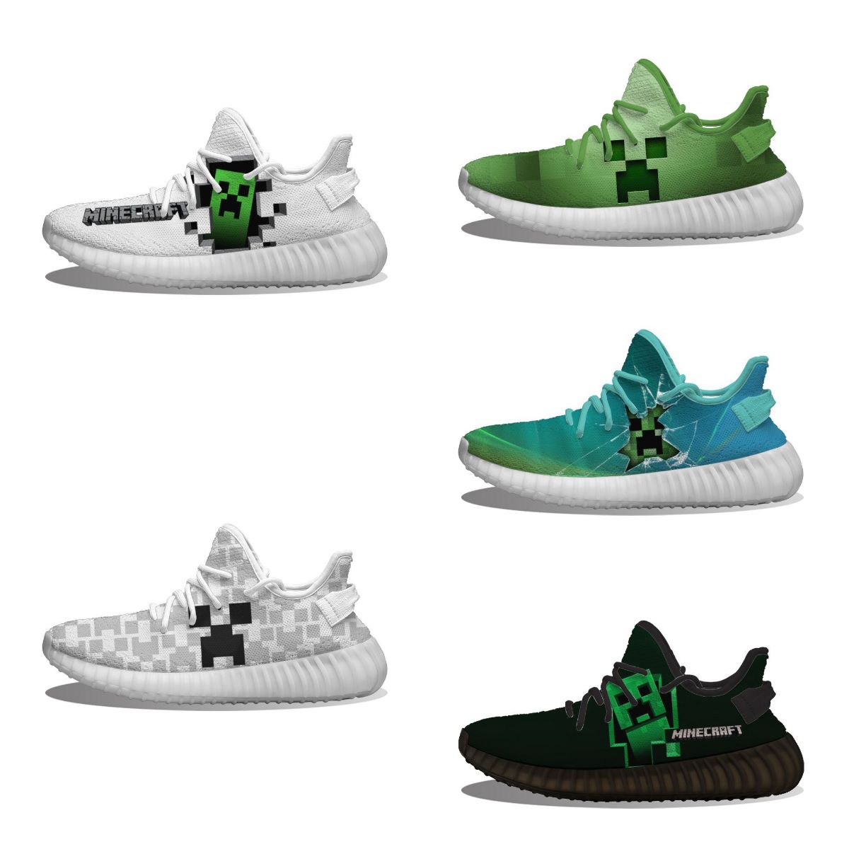 Wholesale Custom Running Shoes Minecraft Glitchy Creeper fun printing men's women's Rtero breathable customized leisure walking sp
Wholesale Custom Running Shoes Minecraft Glitchy Creeper fun printing men's women's Rtero breathable customized leisure walking sp