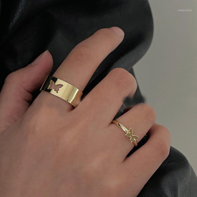 Cluster Rings 2pcs Vintage Butterfly For Women Men Lover Couple Ring Set Open Cuff Engagement Wedding Adjustable Jewelry Bague, Golden;silver
Cluster Rings 2pcs Vintage Butterfly For Women Men Lover Couple Ring Set Open Cuff Engagement Wedding Adjustable Jewelry Bague, Golden;silver