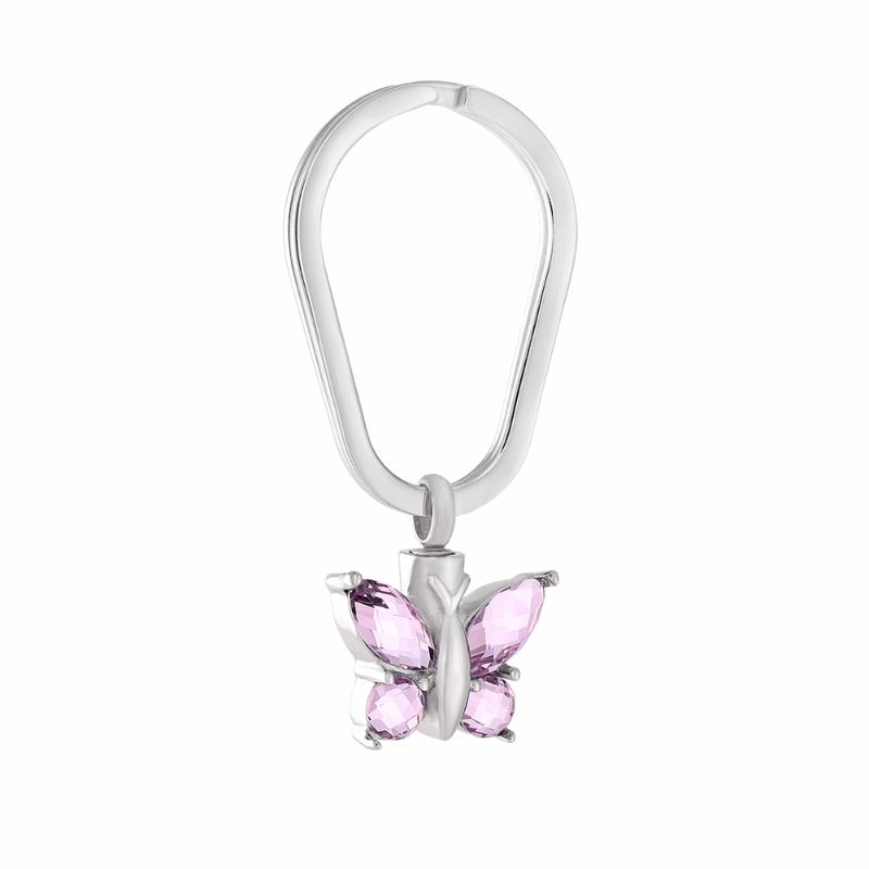 Keychains IJK2058 Crystal Butterfly Stainless Steel Cremation Keepsake Keyring For Ashes Urn Memorial Souvenir Jewelry
Keychains IJK2058 Crystal Butterfly Stainless Steel Cremation Keepsake Keyring For Ashes Urn Memorial Souvenir Jewelry
