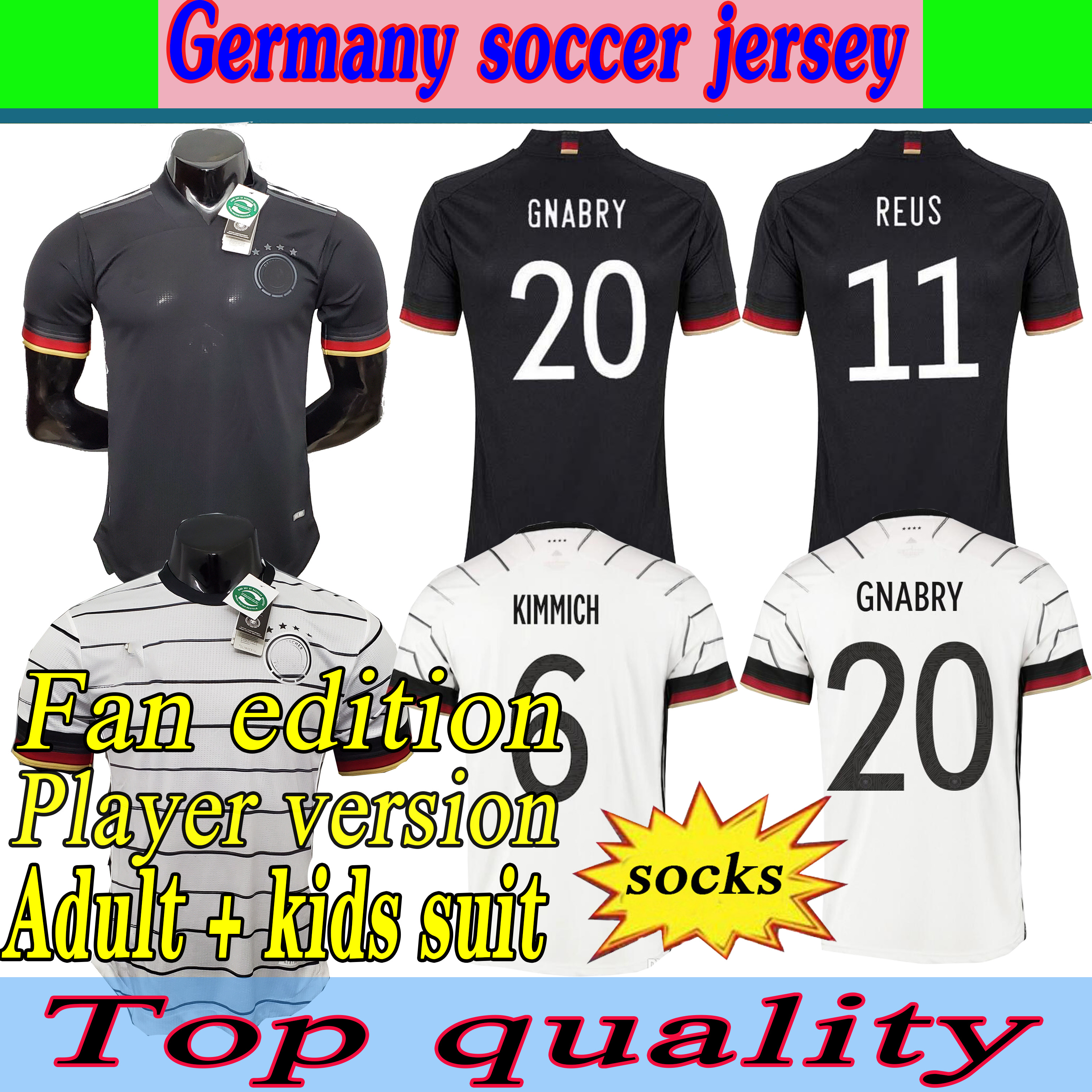 Germany soccer jersey2021Fans Player Fan edition version HUMMELS KROOS GNABRY WERNER DRAXLER REUS MULLER GOTZE European Cup football shirt u, Black;yellow
Germany soccer jersey2021Fans Player Fan edition version HUMMELS KROOS GNABRY WERNER DRAXLER REUS MULLER GOTZE European Cup football shirt u, Black;yellow