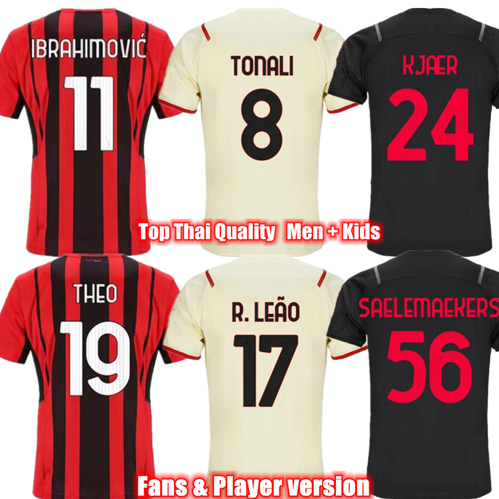 IBRAHIMOVIC ac milan Soccer jersey 2021-22 SAELEMAEKERS MESSIAS JR THEO TONALI KJAER player version football jerseys Men + kids shirt Up to 4XL, Away
IBRAHIMOVIC ac milan Soccer jersey 2021-22 SAELEMAEKERS MESSIAS JR THEO TONALI KJAER player version football jerseys Men + kids shirt Up to 4XL, Away