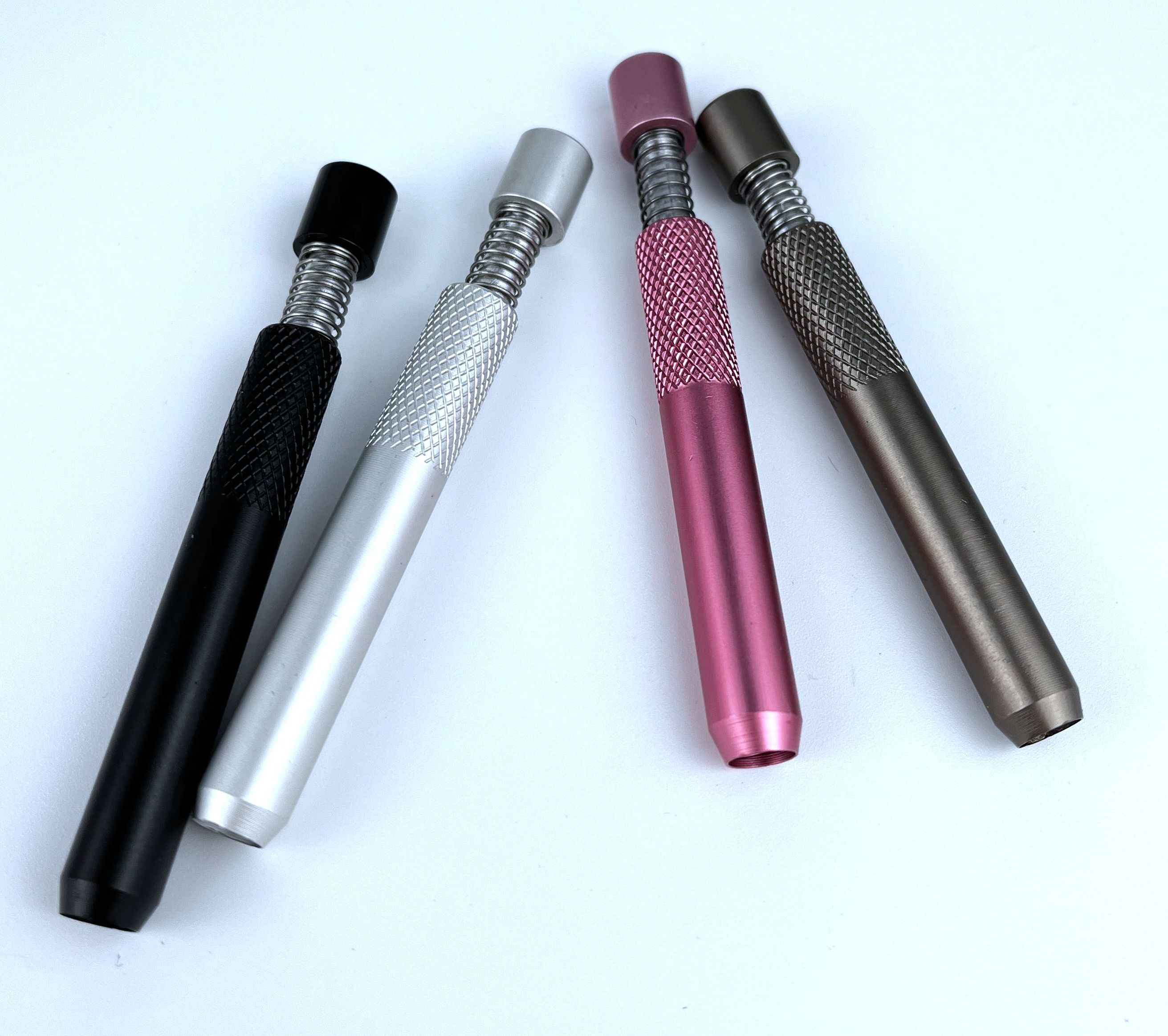 78mm length Metal one hitter spring bats smoking pipe Accessories Dugout Filter Tips Snuff Snorter Dispenser Tube Straw Sniffer
78mm length Metal one hitter spring bats smoking pipe Accessories Dugout Filter Tips Snuff Snorter Dispenser Tube Straw Sniffer