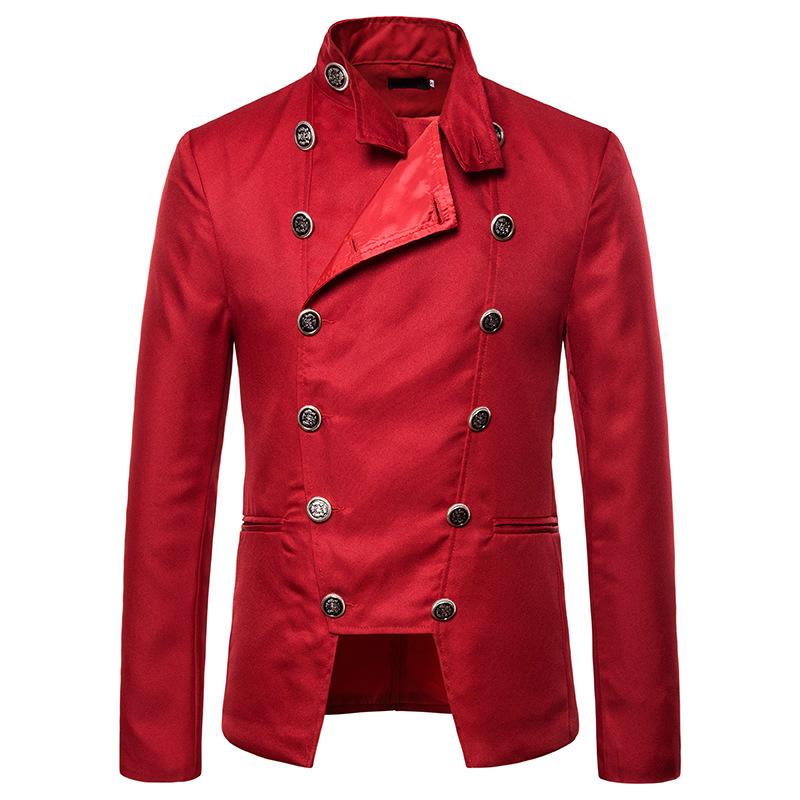 Men' Suits & Blazers Mens Red Double Breasted Suit Blazer Jacket 2021 Brand Slim Fit Stand Collar Men Party Business Casual Masculino, White
Men' Suits & Blazers Mens Red Double Breasted Suit Blazer Jacket 2021 Brand Slim Fit Stand Collar Men Party Business Casual Masculino, White