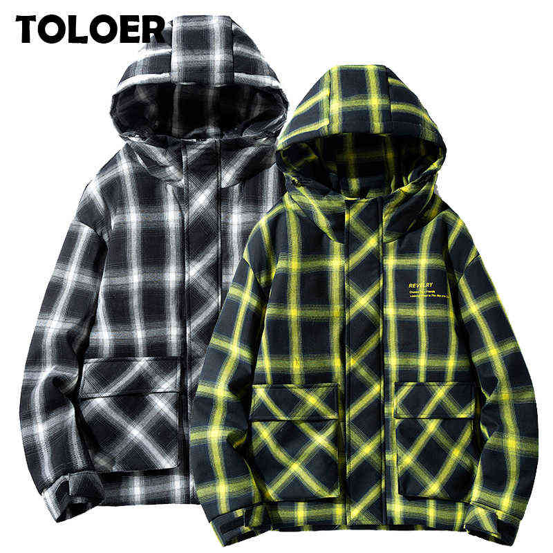 2021 Winter Men's Down Parkas Casual Warm Plaid Jackets Men HIP HOP Streetwear Coats Male High Quality Loose Thick Overcoats 4XL Y1103, Bl19016yellow
2021 Winter Men's Down Parkas Casual Warm Plaid Jackets Men HIP HOP Streetwear Coats Male High Quality Loose Thick Overcoats 4XL Y1103, Bl19016yellow