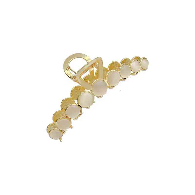 Hair Jewelry Accessories Opal Pin Female Back of Head Curler Headdress Temperament High Sense Love Catch Clip Shark