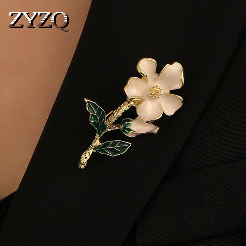 Pins, Brooches ZYZQ High-grade Creative Oil Dripping Gardenia Brooch For Women Simple Personality Fashion Silk Scarf Clothes Accessories, Gray
Pins, Brooches ZYZQ High-grade Creative Oil Dripping Gardenia Brooch For Women Simple Personality Fashion Silk Scarf Clothes Accessories, Gray