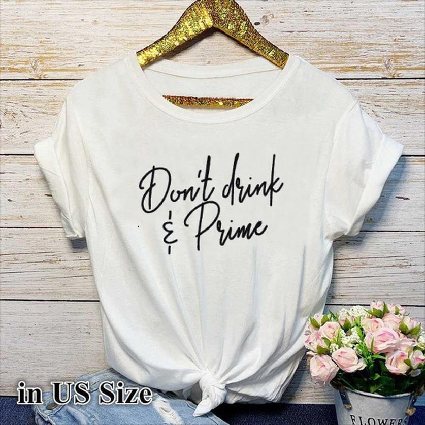 Dont Drink Prime Letter Womens T Shirts Print Short Sleeve O Neck Loose Ladies Fashion Tee Tops Clothes Mujer, White
Dont Drink Prime Letter Womens T Shirts Print Short Sleeve O Neck Loose Ladies Fashion Tee Tops Clothes Mujer, White