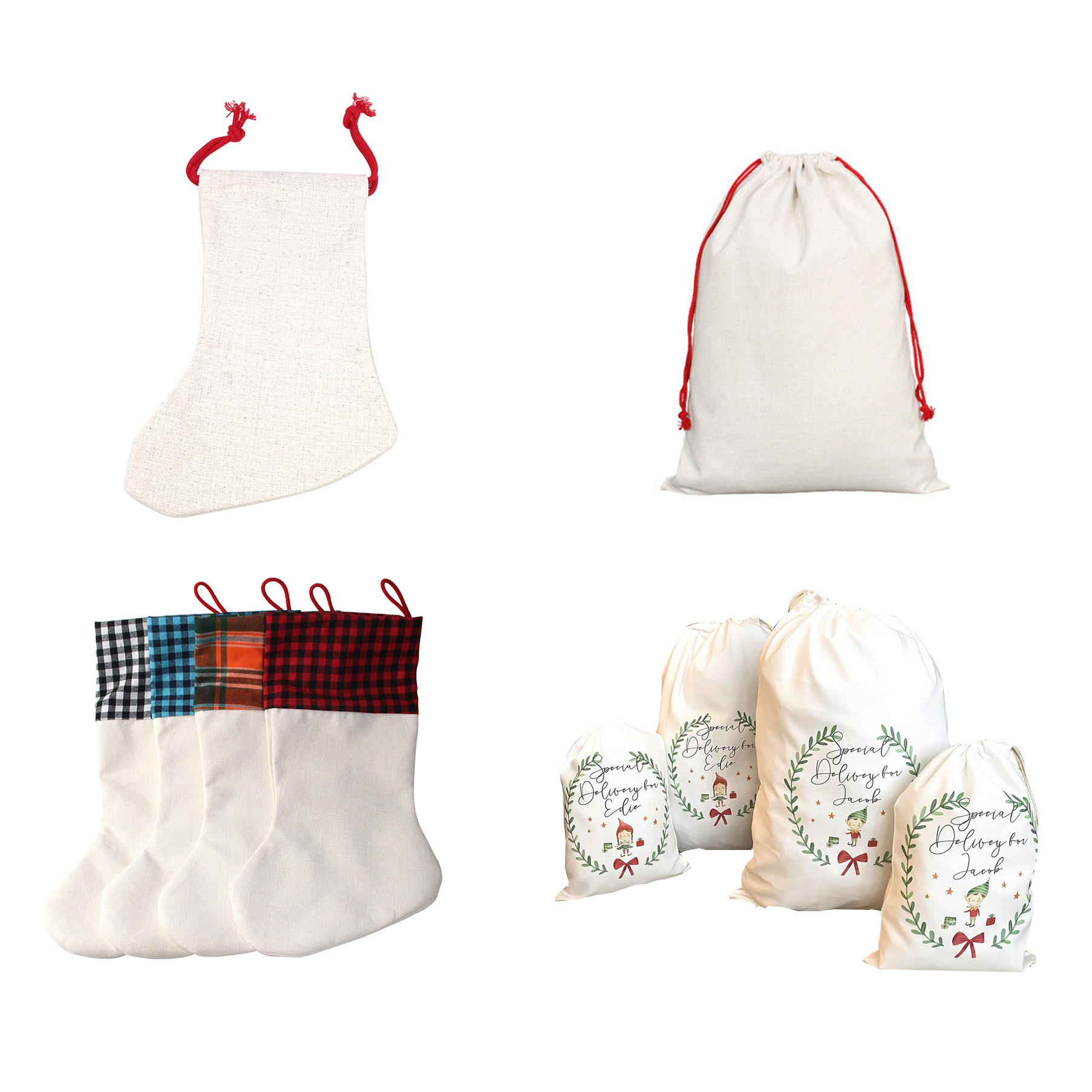 Sublimation Blank Santa Sack Red Drawstring Bag Christmas Gift Bags Pocket Heat Transfer Linen Cotton Xmas Decoration Sock Personalize
Sublimation Blank Santa Sack Red Drawstring Bag Christmas Gift Bags Pocket Heat Transfer Linen Cotton Xmas Decoration Sock Personalize
