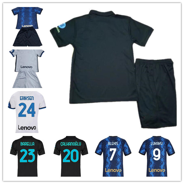 Men kids kit BARELLA soccer jersey LUKAKU VIDAL LAUTARO ERIKSEN ALEXIS 21 22 fourth football shirt 2021 2022 HAKIMI uniforms, Black;yellow
Men kids kit BARELLA soccer jersey LUKAKU VIDAL LAUTARO ERIKSEN ALEXIS 21 22 fourth football shirt 2021 2022 HAKIMI uniforms, Black;yellow