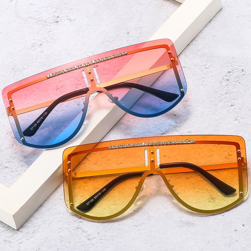 Sunglasses 2021 Fashion Shield Women Men Diamond Gradients Lens Alloy Metal Frame Luxury Cool Designer Sun Glasses
Sunglasses 2021 Fashion Shield Women Men Diamond Gradients Lens Alloy Metal Frame Luxury Cool Designer Sun Glasses