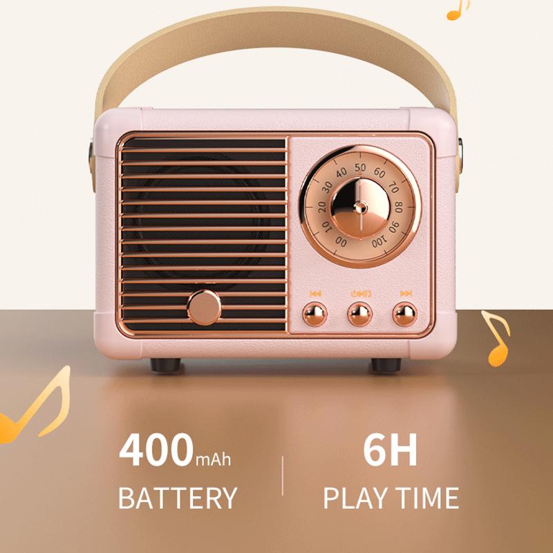 Portable Speakers Retro Wireless Bluetooth Speaker Outdoor Sound Rechargeable Battery Mini Music Player Home Theater
Portable Speakers Retro Wireless Bluetooth Speaker Outdoor Sound Rechargeable Battery Mini Music Player Home Theater
