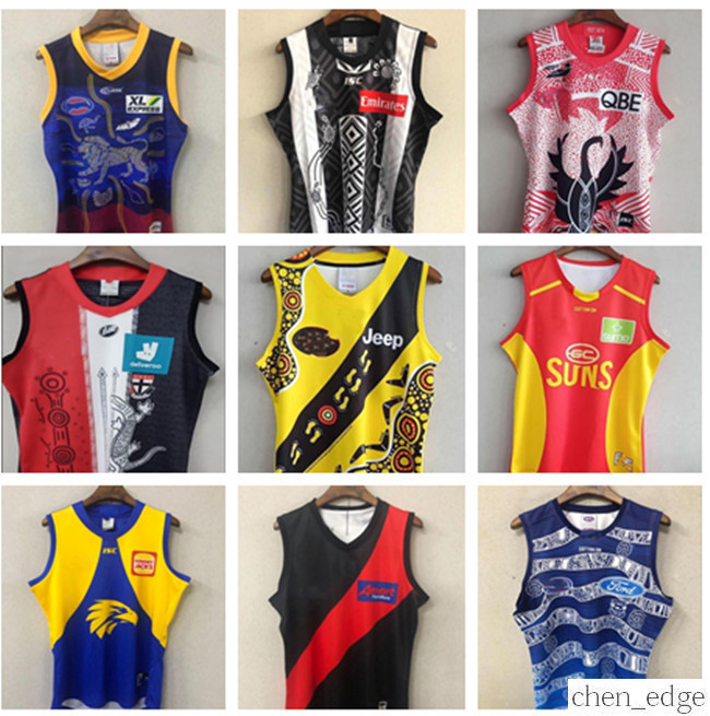 Fans Version 2021 Fremantle Dockers Richmond Tigers Giants Cats Essendon Tasmania Coast Lions Rugby Jerseys 20 21 AFL League shirt vest, Black;gray 
Fans Version 2021 Fremantle Dockers Richmond Tigers Giants Cats Essendon Tasmania Coast Lions Rugby Jerseys 20 21 AFL League shirt vest, Black;gray