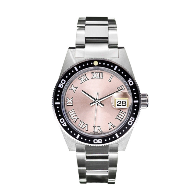 Classic 28mm Pink Women's Watches Automatic Mechanical Stainless Steel Strap Fashion Ladies Watch Roman Numeral Clock Gift, Silver
Classic 28mm Pink Women's Watches Automatic Mechanical Stainless Steel Strap Fashion Ladies Watch Roman Numeral Clock Gift, Silver