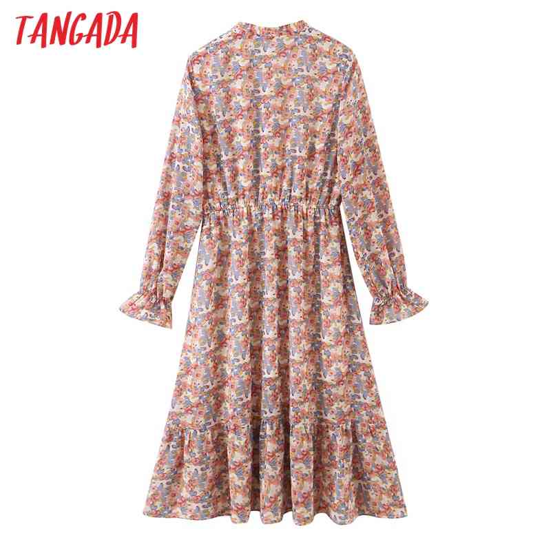 Fashion Women Flowers Print Corduroy Arrival Long Sleeve Ladies Mini Dress Vestidos SL539 210416