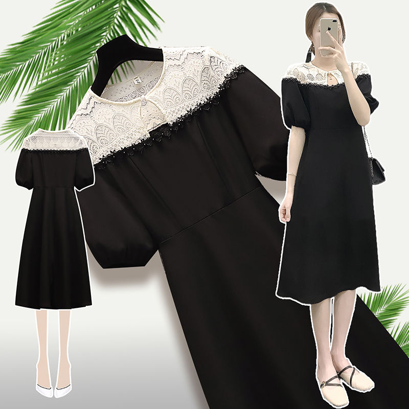 Casual Dresses Lace French retro Hepburn small black large women's slim Short Sleeve Dress
Casual Dresses Lace French retro Hepburn small black large women's slim Short Sleeve Dress