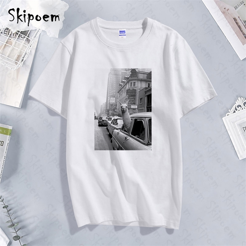 Fashion Short Sleeve TShirt Llama In A Taxi On Times Square Printed 100% Cotton Top Tees Casual O Neck T-Shirt Unisex 210708
Fashion Short Sleeve TShirt Llama In A Taxi On Times Square Printed 100% Cotton Top Tees Casual O Neck T-Shirt Unisex 210708