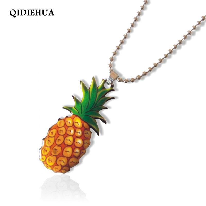 Pendant Necklaces Enamel Alloy Necklace For Women Lover's Silver Color Pineapple Round Bead Chain Long Jewelry Wholesale
Pendant Necklaces Enamel Alloy Necklace For Women Lover's Silver Color Pineapple Round Bead Chain Long Jewelry Wholesale