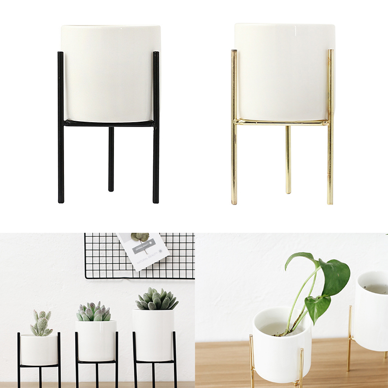 Flower Pot Flower Pot Rack Geometric Stand Ceramic Metal 2PCS/Set Garden Plant Decor vase Display Stand Holder home planting Y0314
Flower Pot Flower Pot Rack Geometric Stand Ceramic Metal 2PCS/Set Garden Plant Decor vase Display Stand Holder home planting Y0314