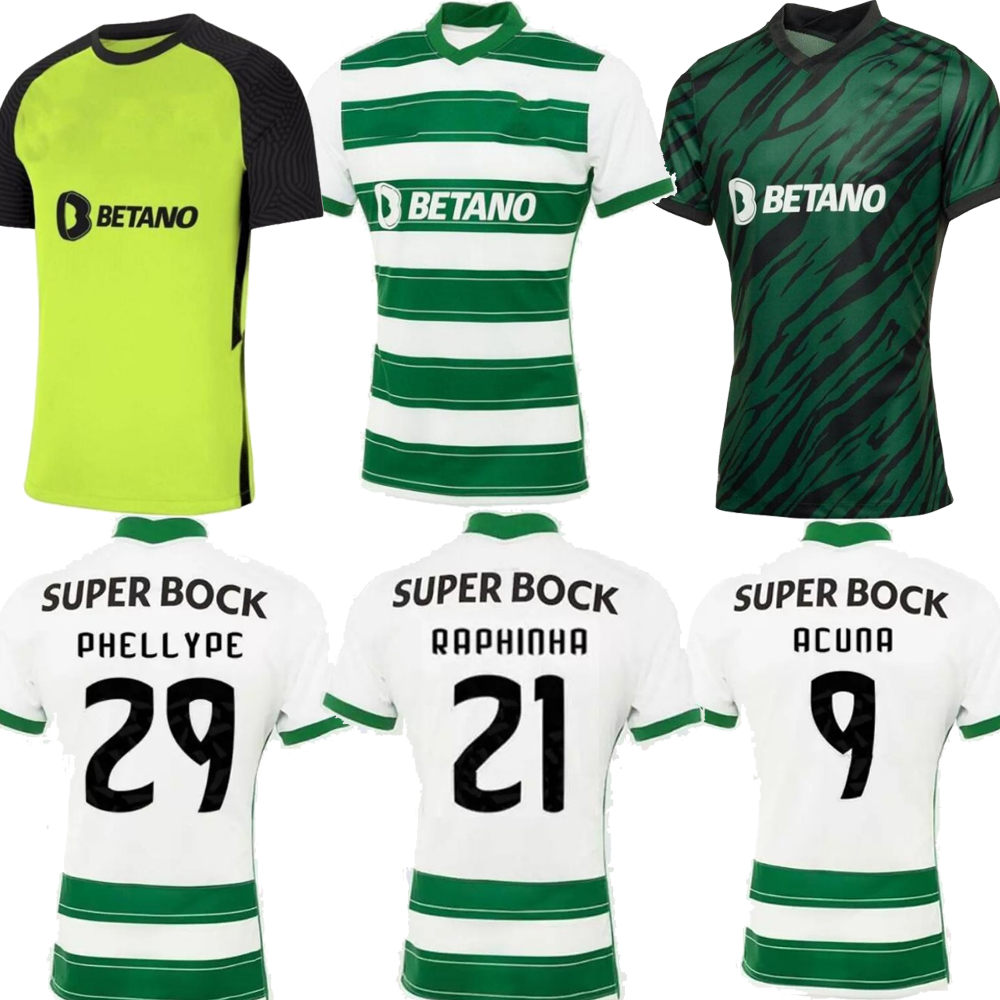 

Sports Club ing Soccer Jersey 30th Anniversary Edition Mens Home Away 3rd Green R.VINAGRE J.CABRAL Paulinho Matheus Nunes Fußball LISBON DOST Football shirt 21 22, 3rd away