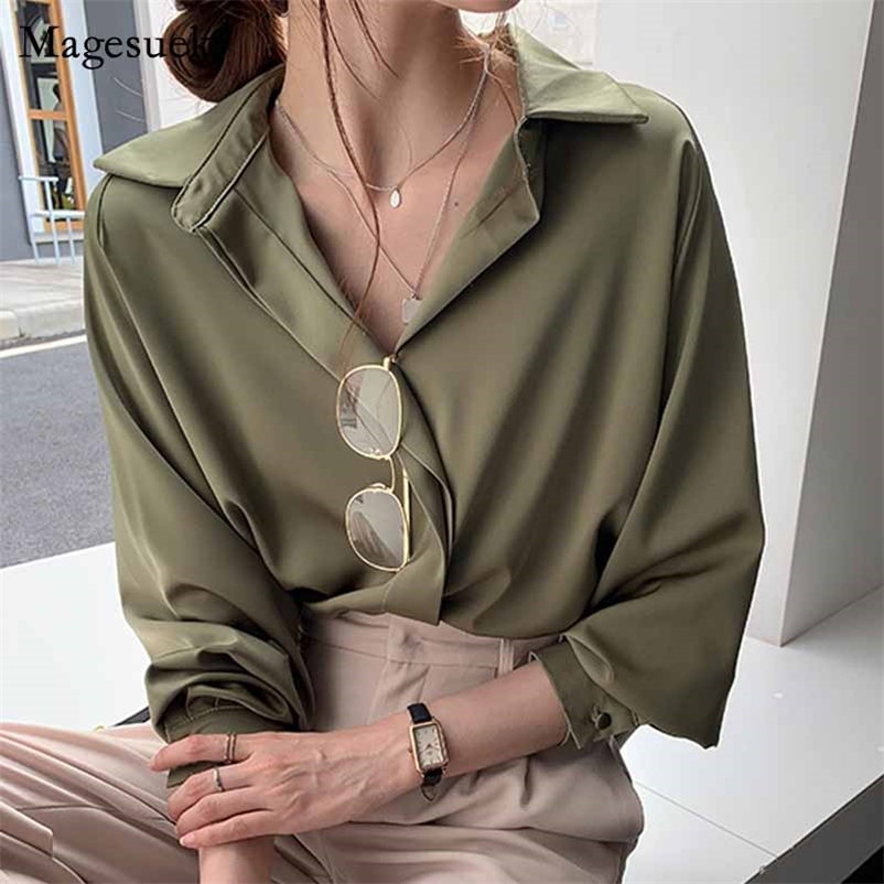 Plus Size Loose Shirt Autumn Solid Long Sleeve Korean Clothes Simple OL Women Blouse Fashion Blouses Feminine 11193 210518, White
Plus Size Loose Shirt Autumn Solid Long Sleeve Korean Clothes Simple OL Women Blouse Fashion Blouses Feminine 11193 210518, White