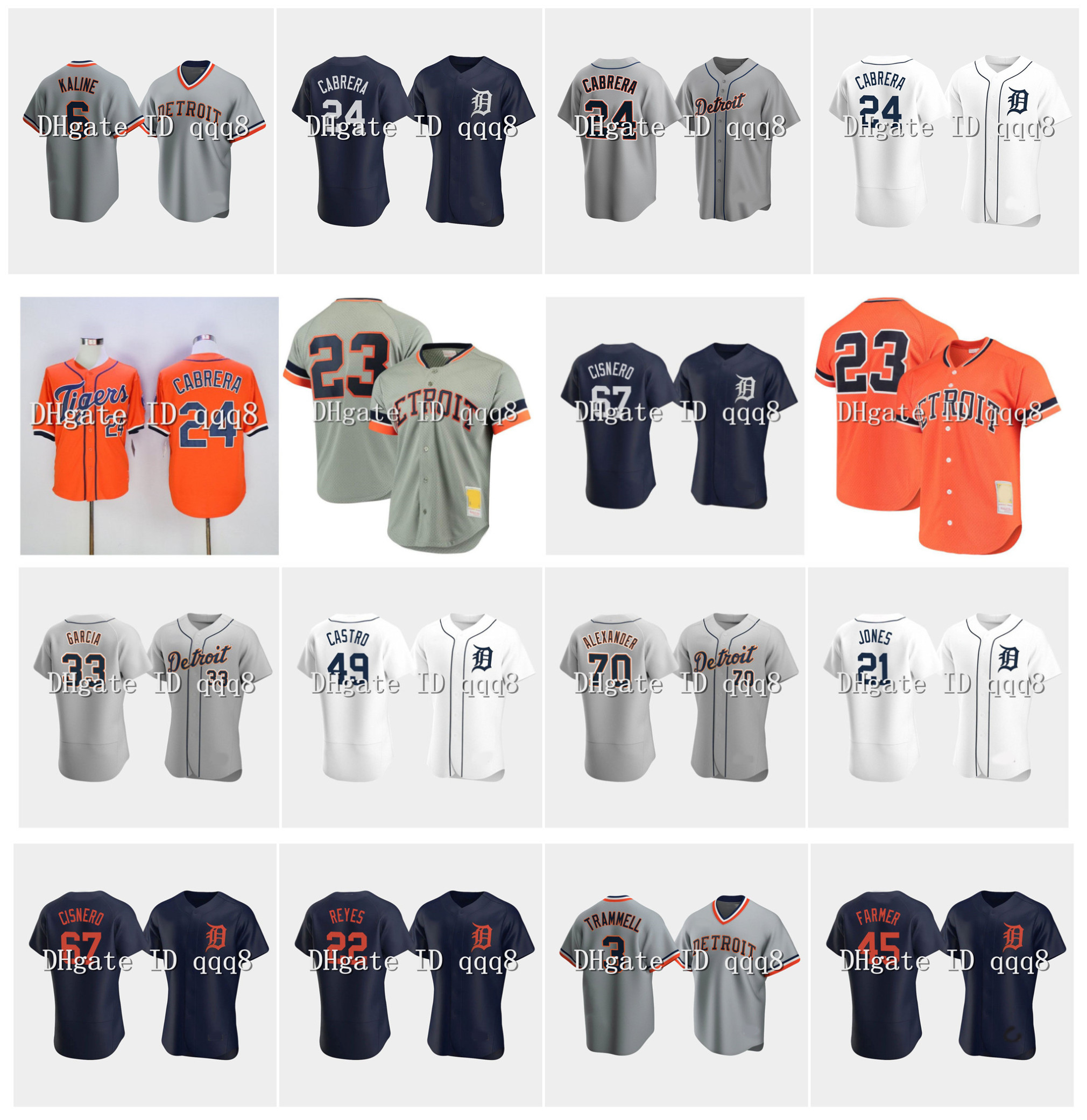 Detroit Miguel Cabrera Jersey Tiger Kirk Gibson Alan Trammell Matthew Boyd Casey Mize Victor Reyes Buck Farmer Jose Cisnero Zimmermann JaCoby Jones Castro Baseball, Men mesh no name
Detroit Miguel Cabrera Jersey Tiger Kirk Gibson Alan Trammell Matthew Boyd Casey Mize Victor Reyes Buck Farmer Jose Cisnero Zimmermann JaCoby Jones Castro Baseball, Men mesh no name