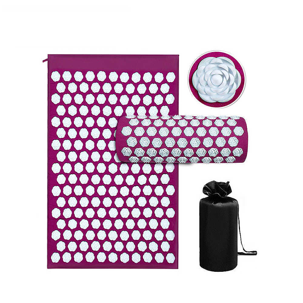 66*42cm Massager Cushion Massage Yoga Mat Lotus Acupressure Pillow Set Neck Back Foot Massager Pain Stress Relief Massage Pad LJ201218, Yellow
66*42cm Massager Cushion Massage Yoga Mat Lotus Acupressure Pillow Set Neck Back Foot Massager Pain Stress Relief Massage Pad LJ201218, Yellow