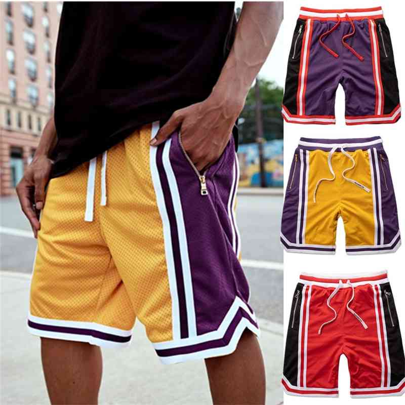 Summer mesh shorts men's fitness sports leisure loose outdoor training basketball running pants, Black and red color matching
Summer mesh shorts men's fitness sports leisure loose outdoor training basketball running pants, Black and red color matching