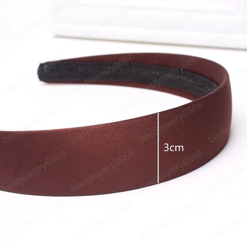 Women Hair Band Solid Color Headband Vintage Female Head Hoop Hai Bezel Hair Accessories Ladies Simplicity No Slip Headwear