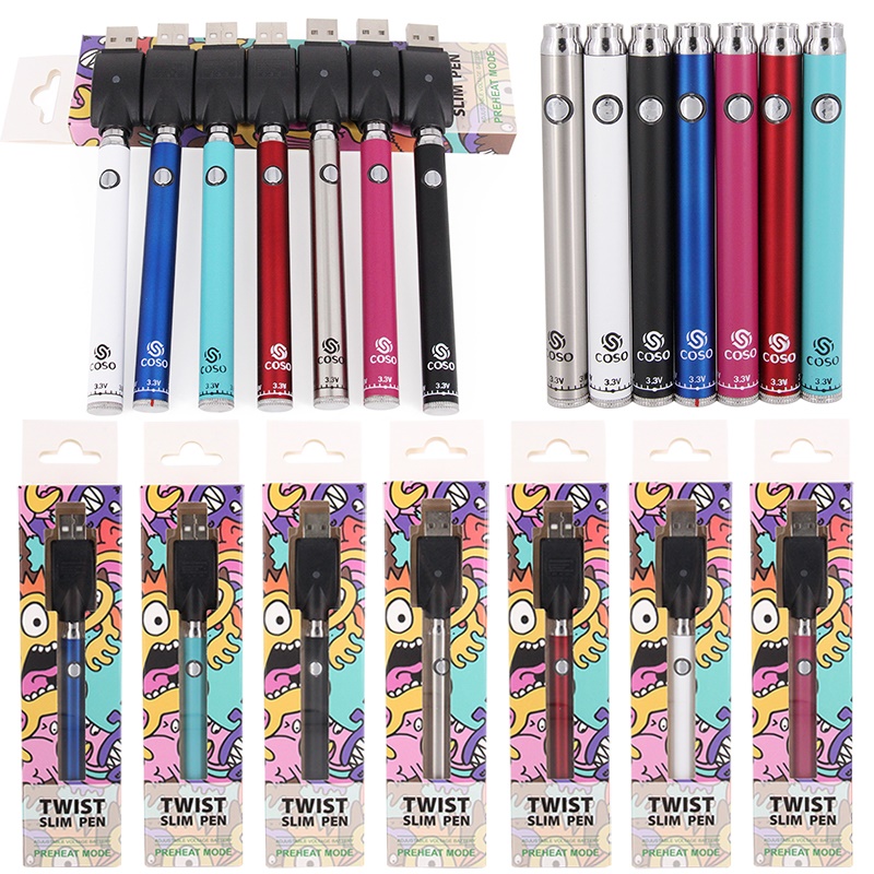 COSO Battery 380mAh Voltage Adjustable Preheat 510 Thread Vape Pen
COSO Battery 380mAh Voltage Adjustable Preheat 510 Thread Vape Pen